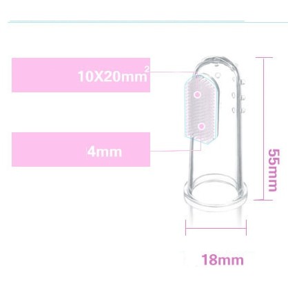 SIKAT GIGI JARI BAYI SILICONE / SIKAT LIDAH BAYI