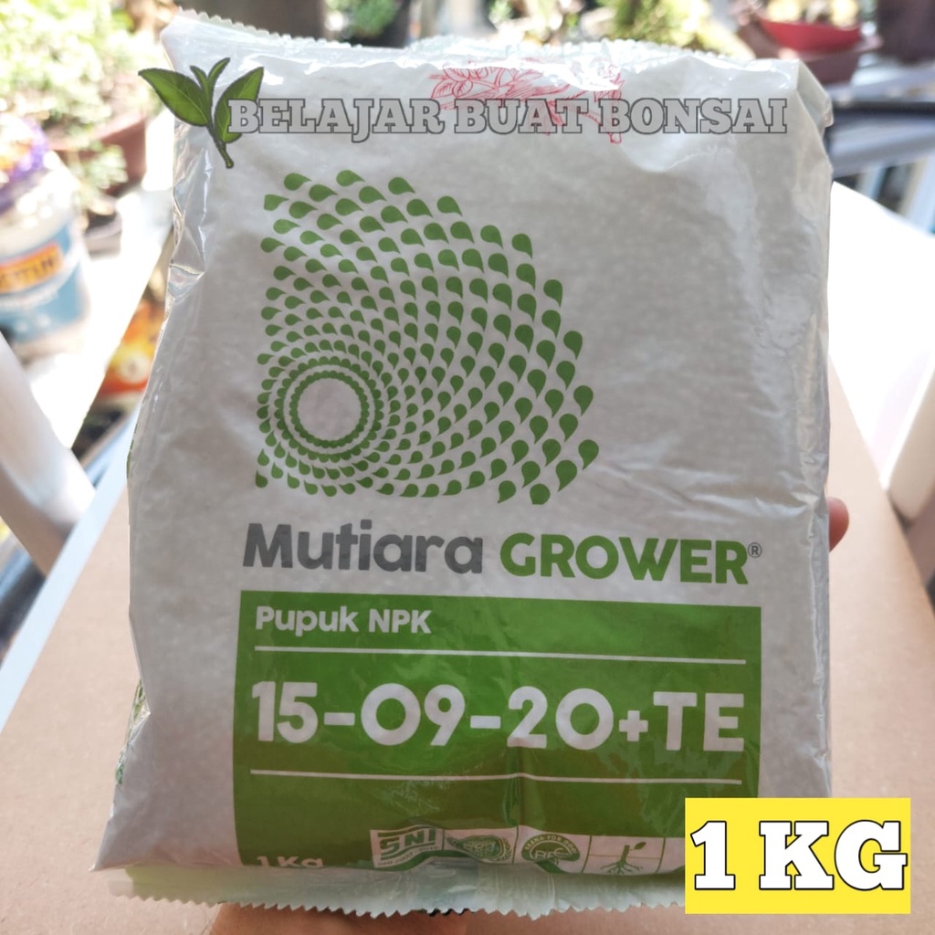 Pupuk NPK Meroke Mutiara Grower 15 09 20+TE Kemasan Pabrik 1 KG