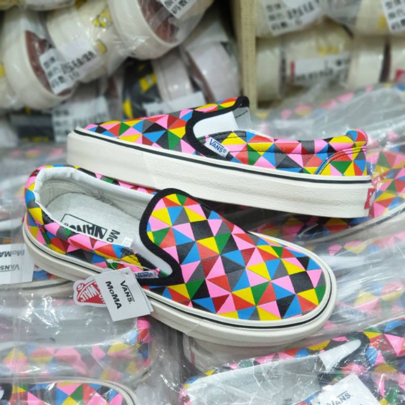 sepatu vans slip on moma unisex multicolor pria dan wanita