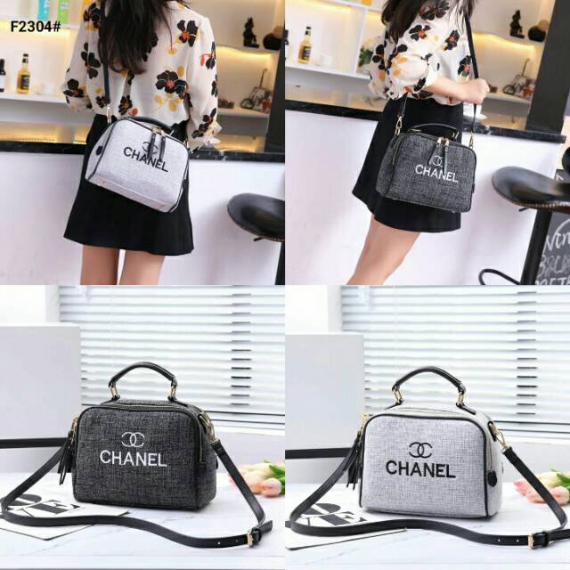 Chanel Canvas Livorno Sling Bag F2304