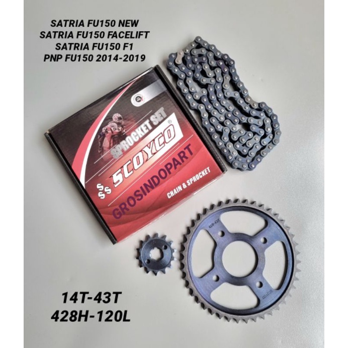 Jual GEAR GIR SET GEAR PAKET SATRIA FU150 NEWFU 150 FACELIFTFU 150 F1