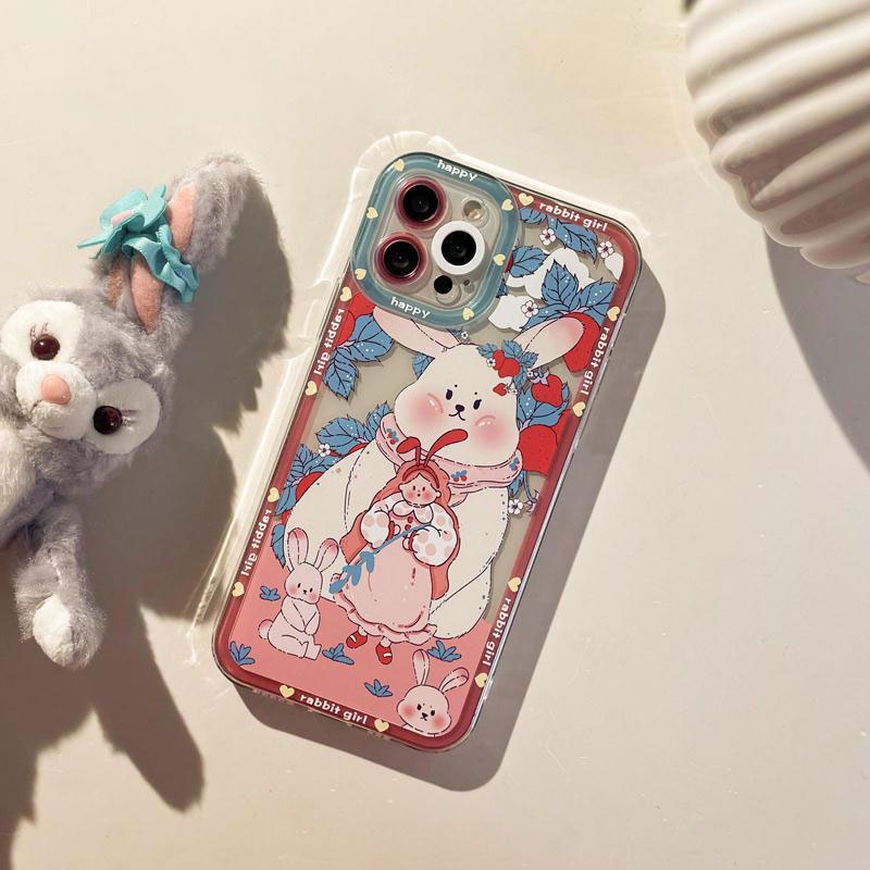 Soft case Silikon Transparan 13pro 13prm Motif Kartun Untuk iphone 11 12pro MAX 7p 8p XS MAX Xr 11 MAX 7se-se20207se-se