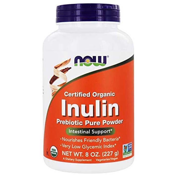 Now Foods Certified Organic Inulin Pure Powder 227 g Now Inulin USA