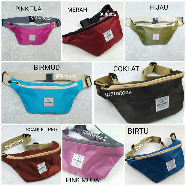 Kalibre Waist Bag Warna Trendy Tas Pinggang bisa Selempang Hurley