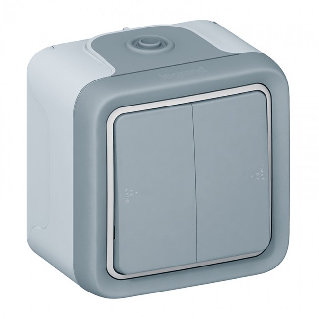 SAKLAR ENGKEL/SERI WD OB 10A 250V IP55 LEGRAND PLEXO (69711 / 69715)