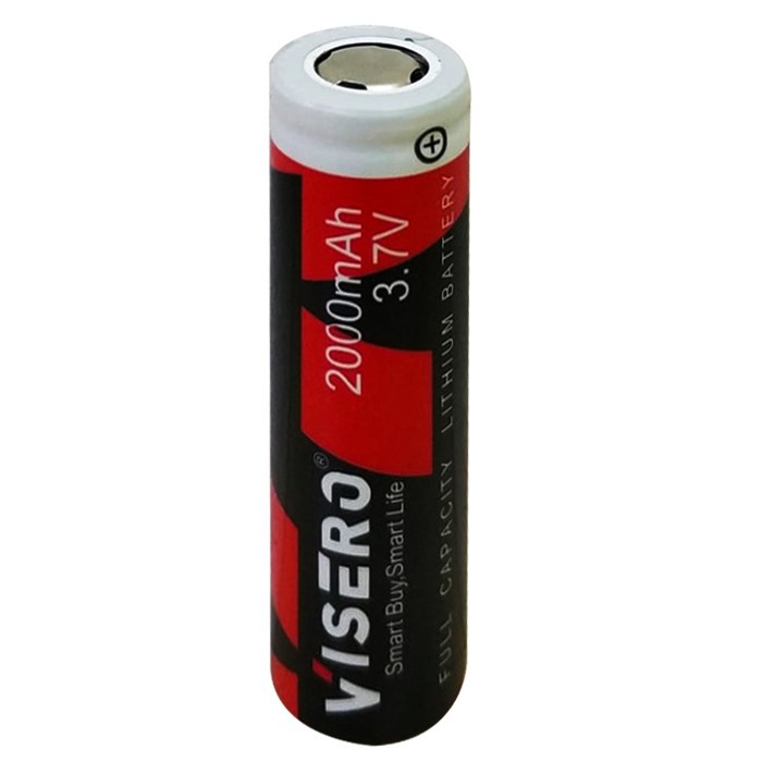 Baterai/Battery Lithium 18650 Full Kapasitas 3.7V 2000Mah Visero