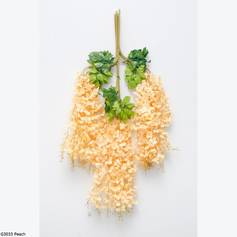 Bunga Dekorasi Wisteria Jumbo Perlusin (isi 12)