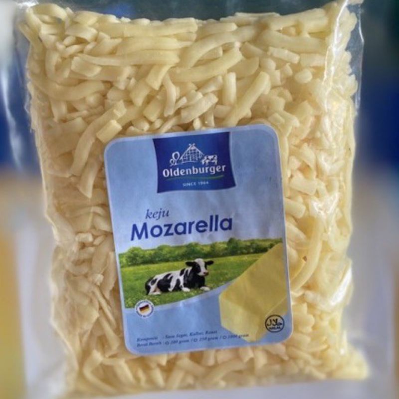 

Olden burger mozzarella 250gr keju mozzarella parut/kotak