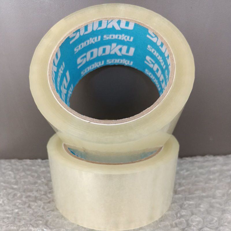 

Lakban Bening SOOKU / PAJERO / Isolasi Bening SOOKU / PAJERO 2 Inch 90 Yard