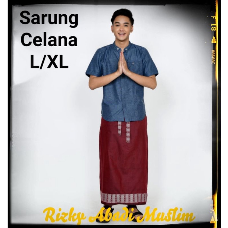celana sarung dewasa / Celana sarung muslim / Celana sarung premium / sarcel