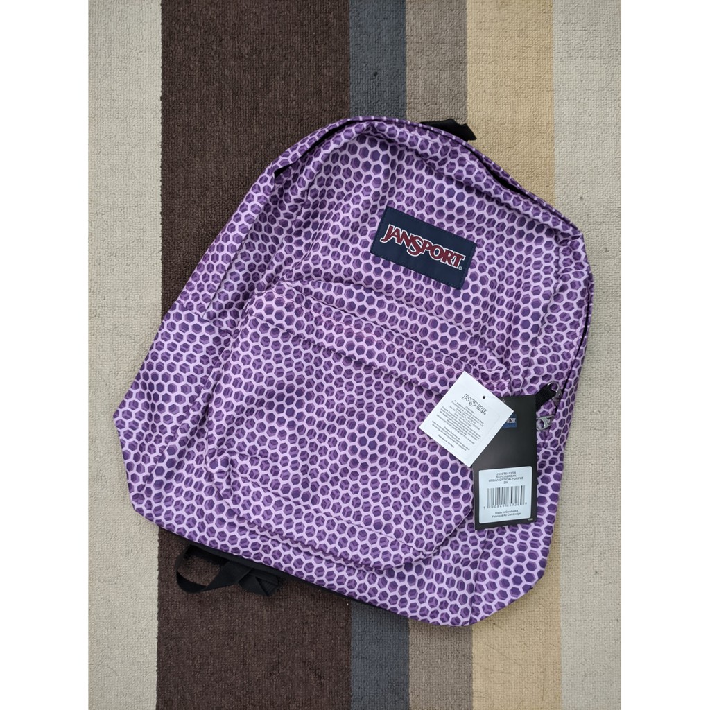 Tas Jansport Superbreak Urban Optical Purple Bag Backpack Super Break Ungu Original 50% Murah BNWT