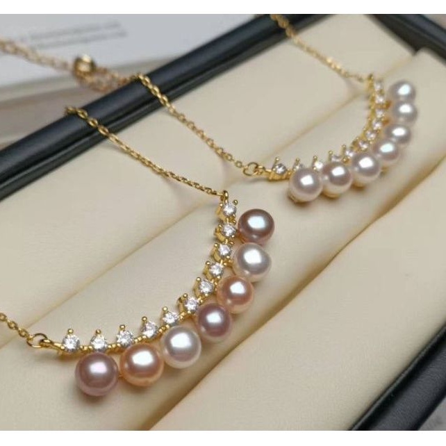 Kalung Liontin Mutiara Asli Lombok bersertifikat