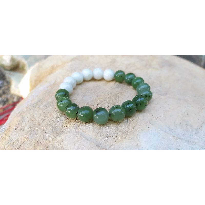 GELANG BATU GIOK ACEH DIM 10 MM