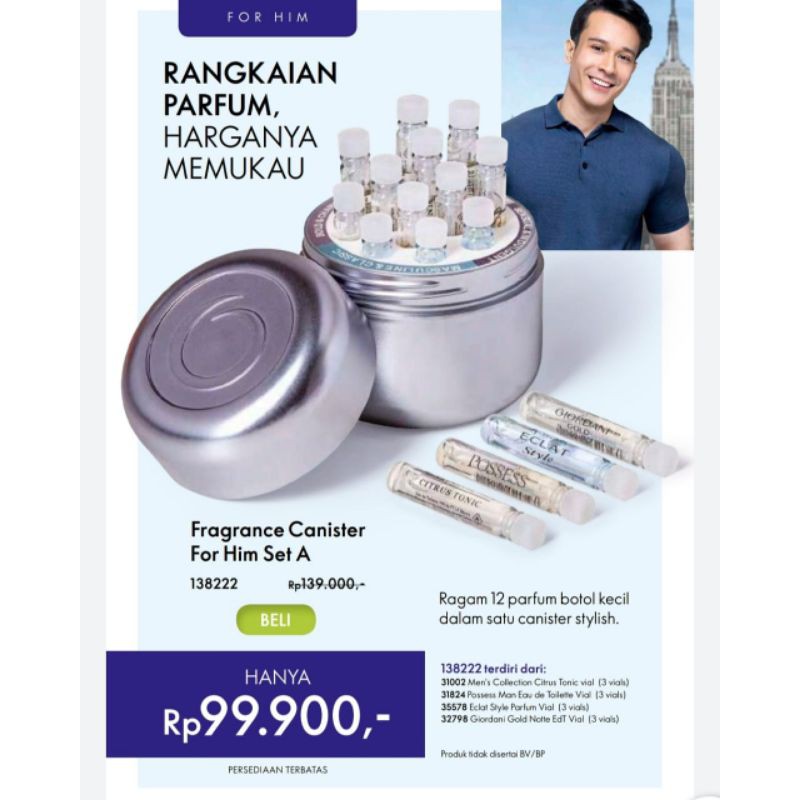 Fragrance Canister For Him Set A