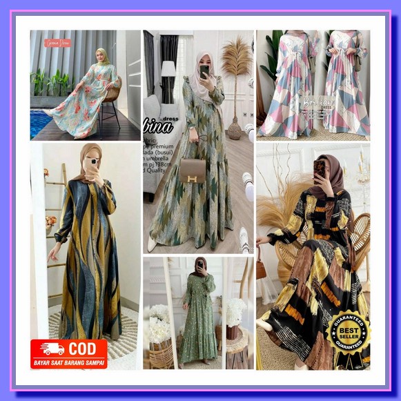 Gamis Import Bangkok / Gamis Bkk / Gamis Pakistan Gamis Rayon Viscose Premium | Dress Wanita Fashi