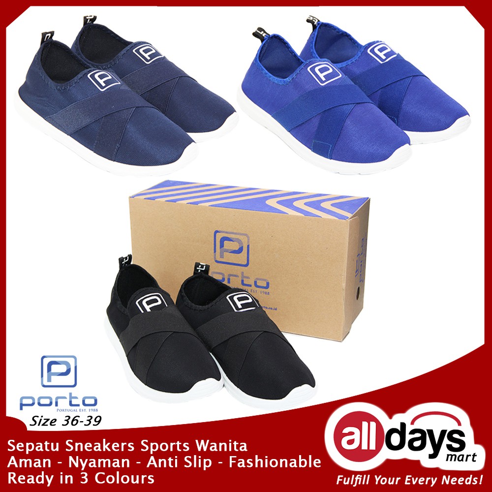 Porto Sepatu Sneakers Wanita AA015L Random Warna Size 36-40