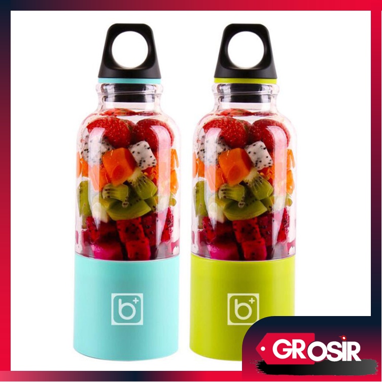 Grosir - H7066 Blender MiniJuicer / Blender Mini Portable / Mini Juicer Cup / Blender 4 Pisau