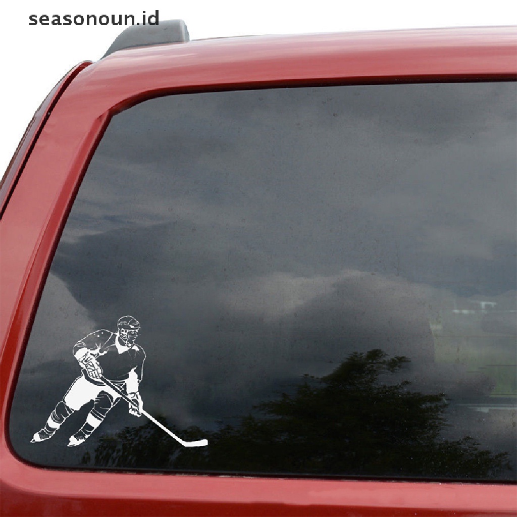 (seasonoun) Stiker Vinyl Anti Air Motif Hockey Untuk Bumper / Jendela Mobil / Truk