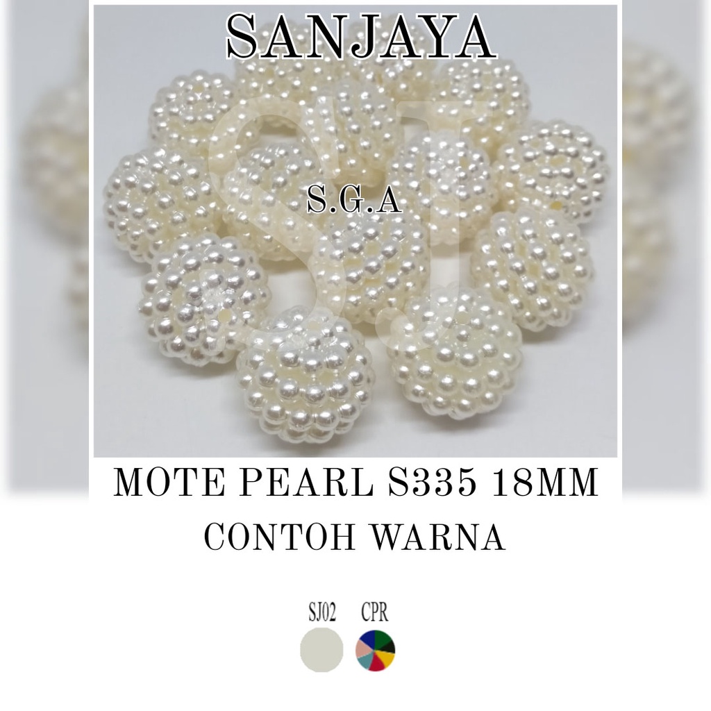 MOTE PEARL / MOTE BERRY / MOTE DURIAN / MANIK BERY / MANIK DURIAN / MANIK PEARL BERRY BULAT / MOTE PEARL BULAT S335 18MM