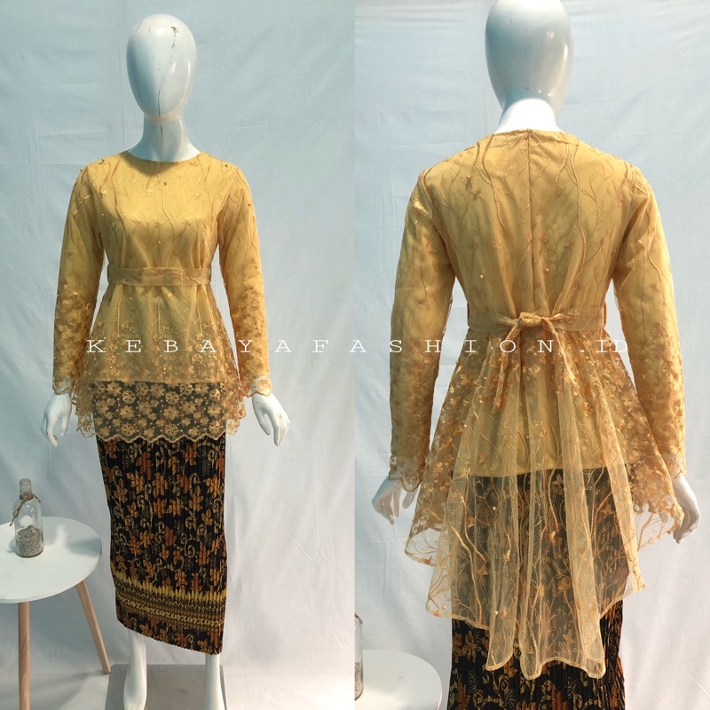 Kebaya Modern Stelan Kebaya Brukat Set Kebaya brokat Remaja