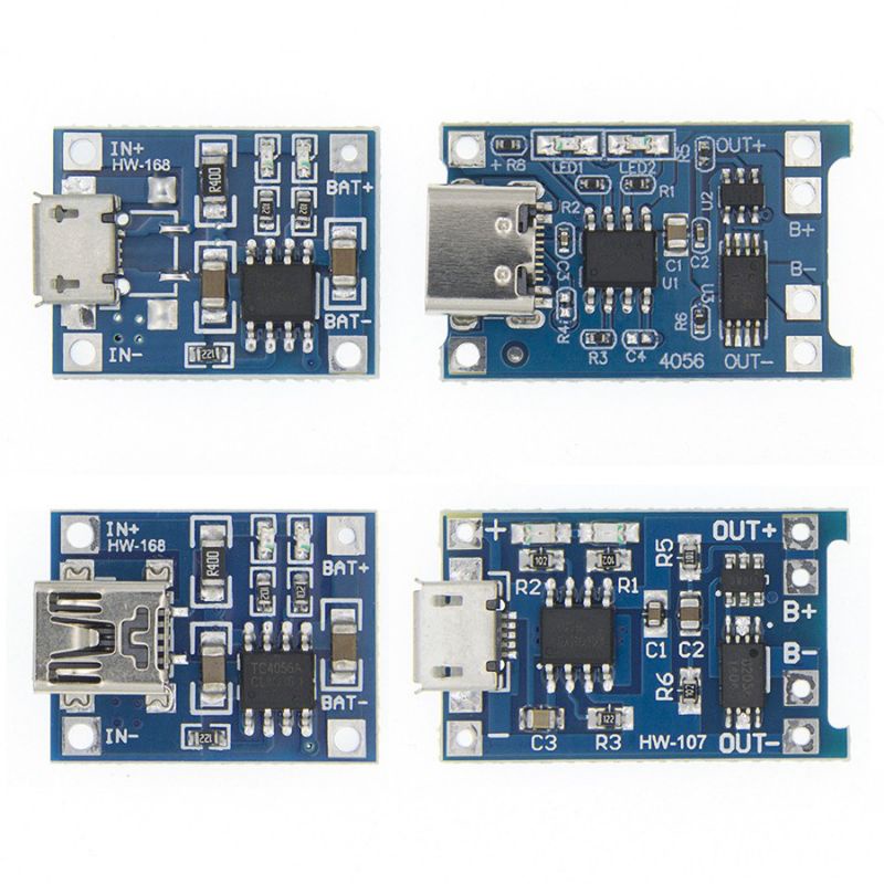 Tp4056 Modul Charger Board 18650 Li-Ion Battery