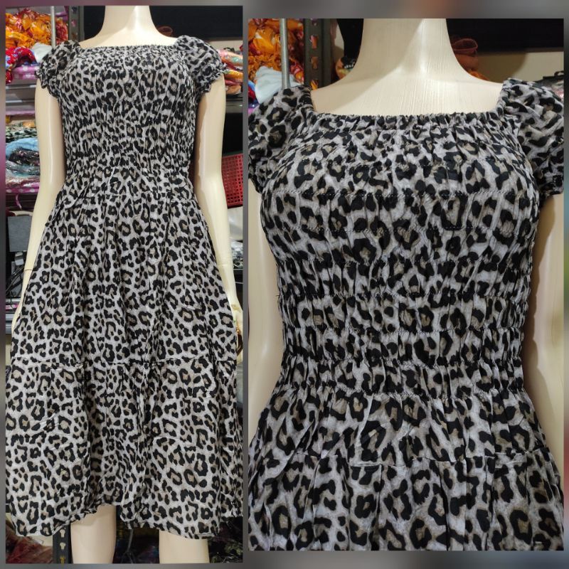 Daster BaLi Micheline LD 110/XL Kerut Dada Rok Pendek