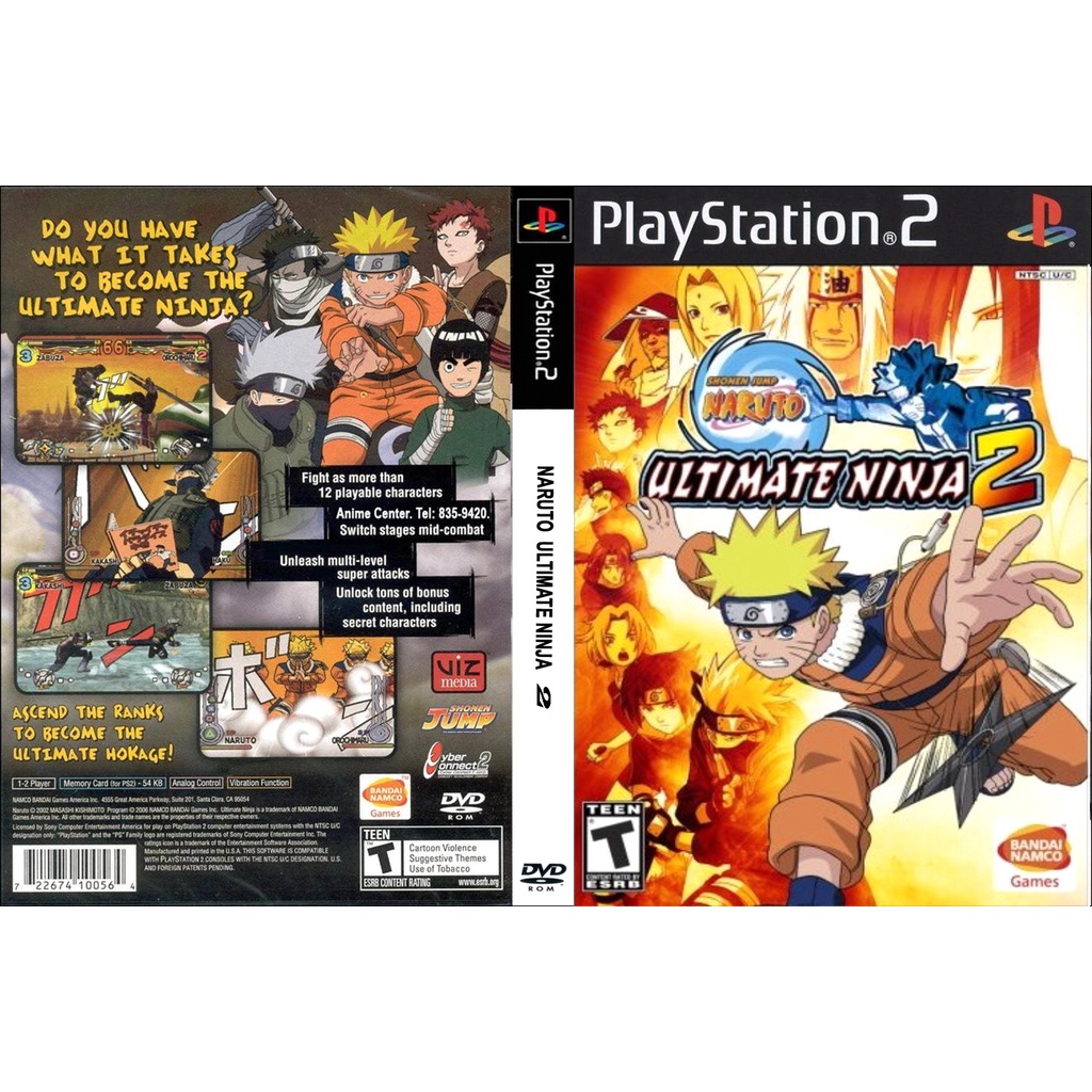 Kaset Ps2 Game Naruto Ultimate Ninja 2