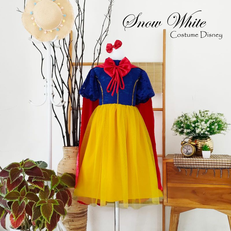 Gaun Snow White/Gaun Karakter Disney/Gaun Ultah Anak/Gaun Anak Mewah/Baju Pesta Unik/Gaun Couple/Gau