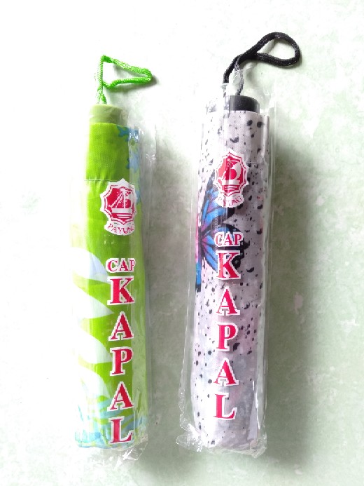 Payung Kapal Lipat 3 Kembang (motif Random)