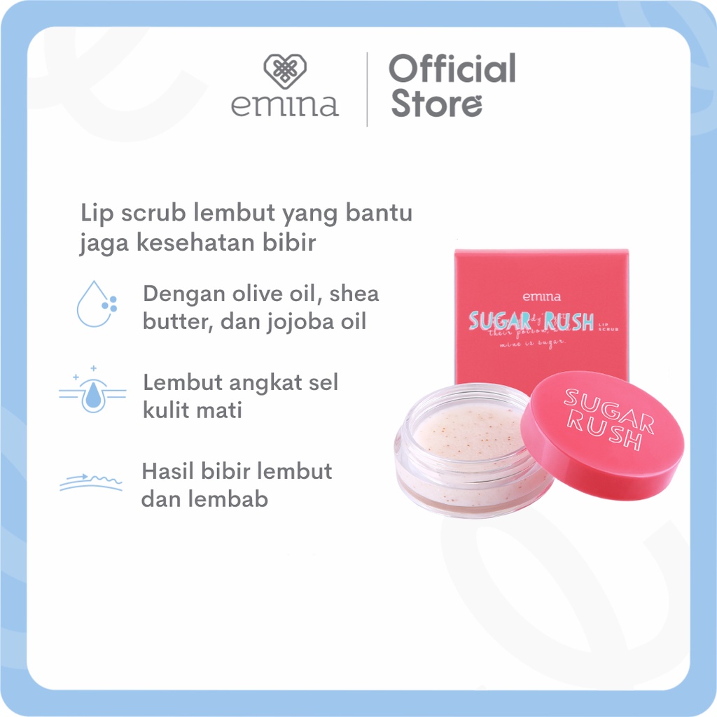 Emina Sugar Rush Lip Scrub 4.2 gr-1
