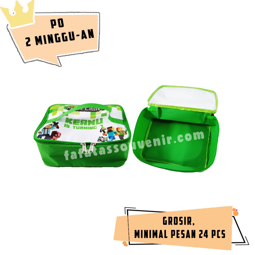 SOUVENIR ULTAH LUNCH BAG MINE CRAFT