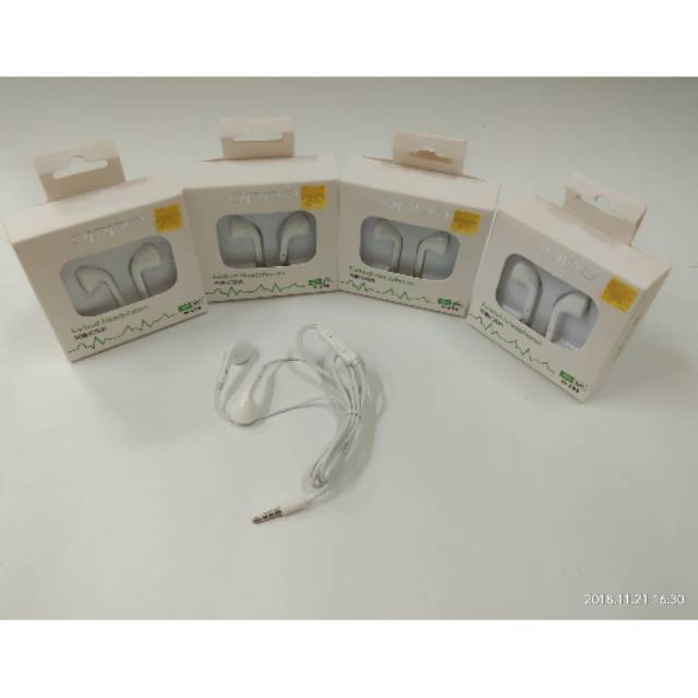 promo handset OPPO mic H134 suara jernih earphone murah mic suara bagus tombol on off