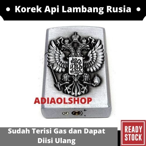 KOREK RODA API MOTIF LAMBANG RUSIA