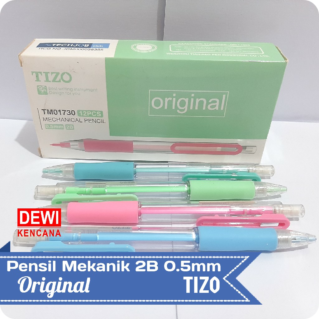 

Pensil Mekanik 2B 0.5mm TIZO Original TM01730 / Pensil Mekanik Anak