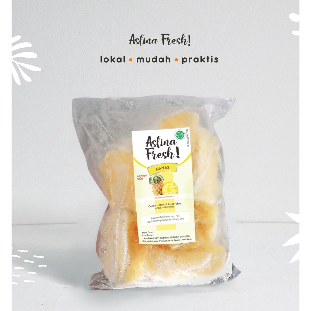 

Aslina Nanas Frozen | Pineapple Frozen | Buah Nanas Beku Siap Olah