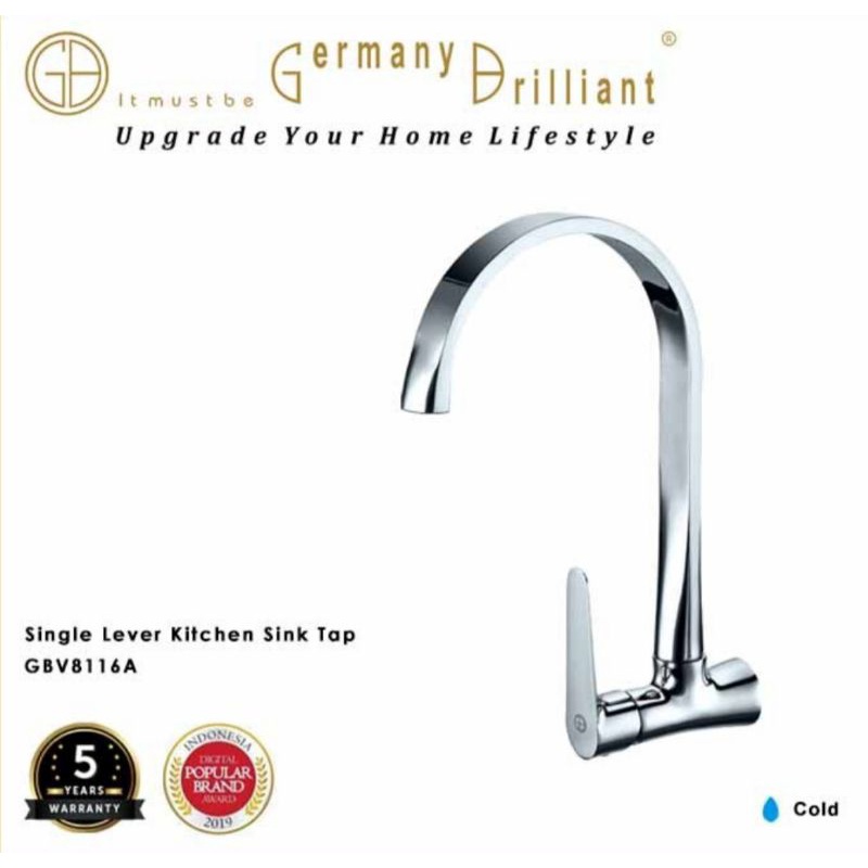 Kran Kitchen Sink Dingin Tembok ORIGINAL GERMANY BRILLIANT