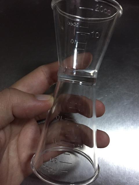 Acrylic Cocktail Jigger - Meassure Cup - Gelas Takar Acrylic