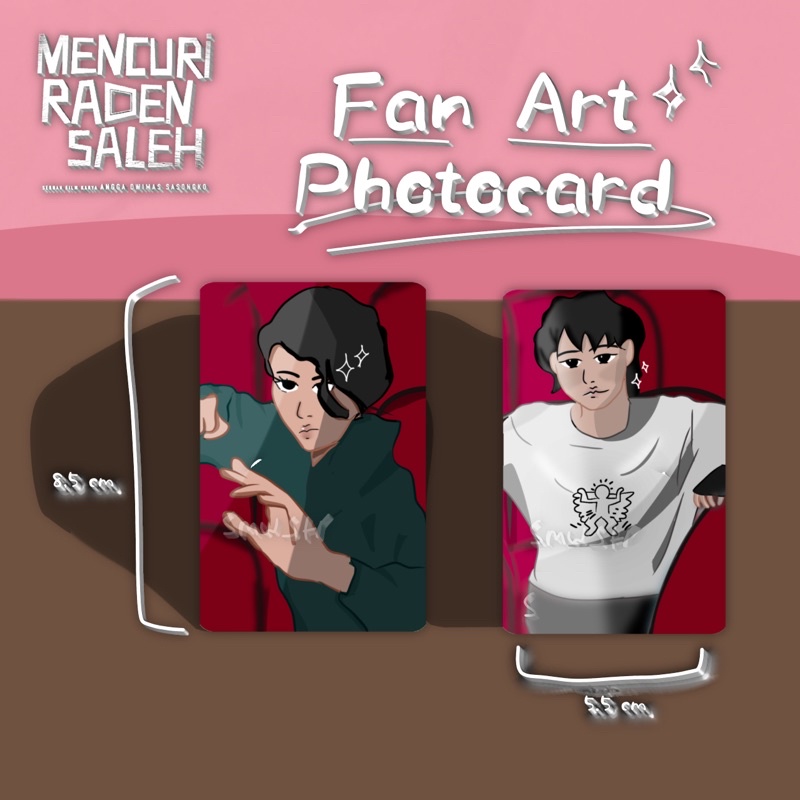 Mencuri Raden Saleh photocard (fan art)