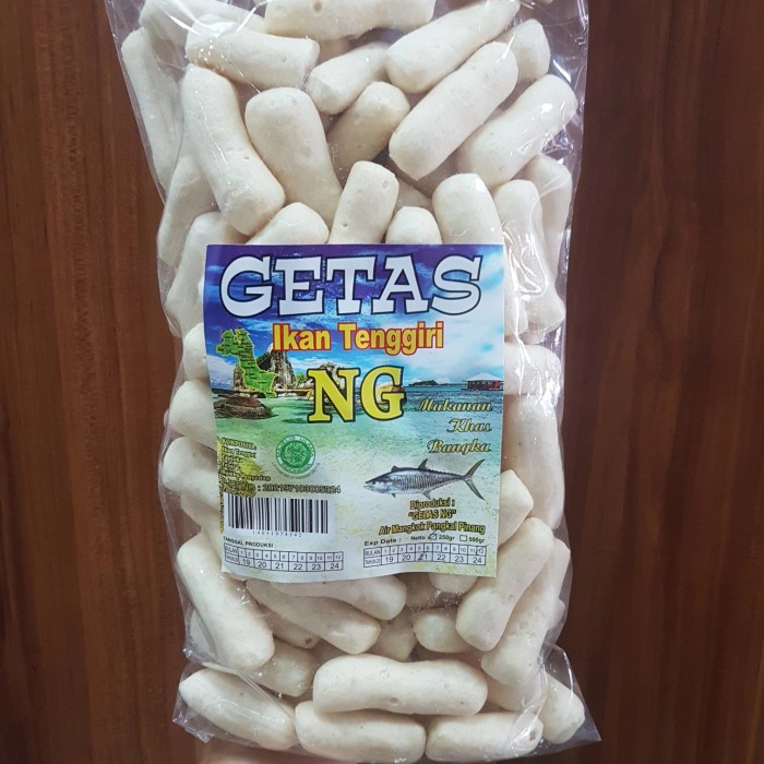 

Getas ikan tenggiri cap NG 250gr / kerupuk bangka / asli bangka - Bulat