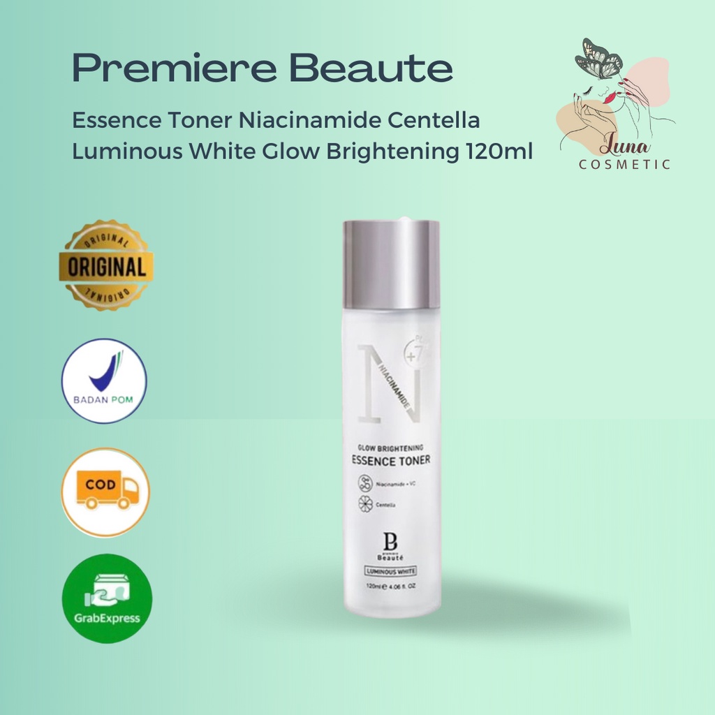 Premiere Beaute Essence Toner Niacinamide Centella Luminous White Glow Brightening 120ml toner glowing toner hydrating