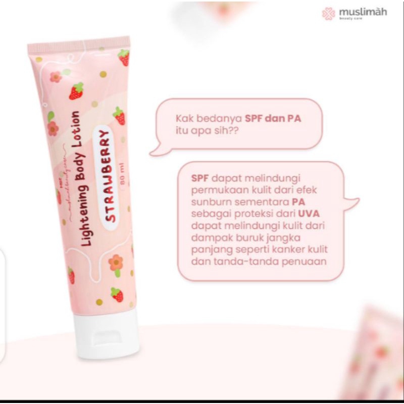 LIGHTENING BODY LOTION STRAWBERRY MBC