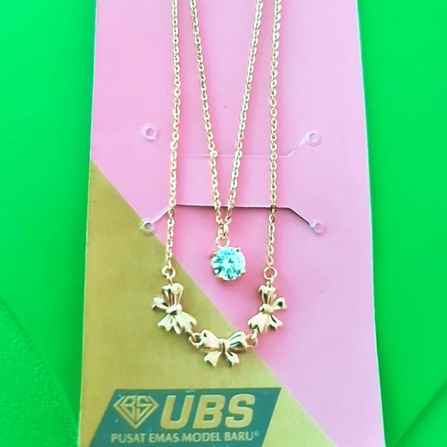 Kalung 2 layer 3 pita mata Millie Molly UBS