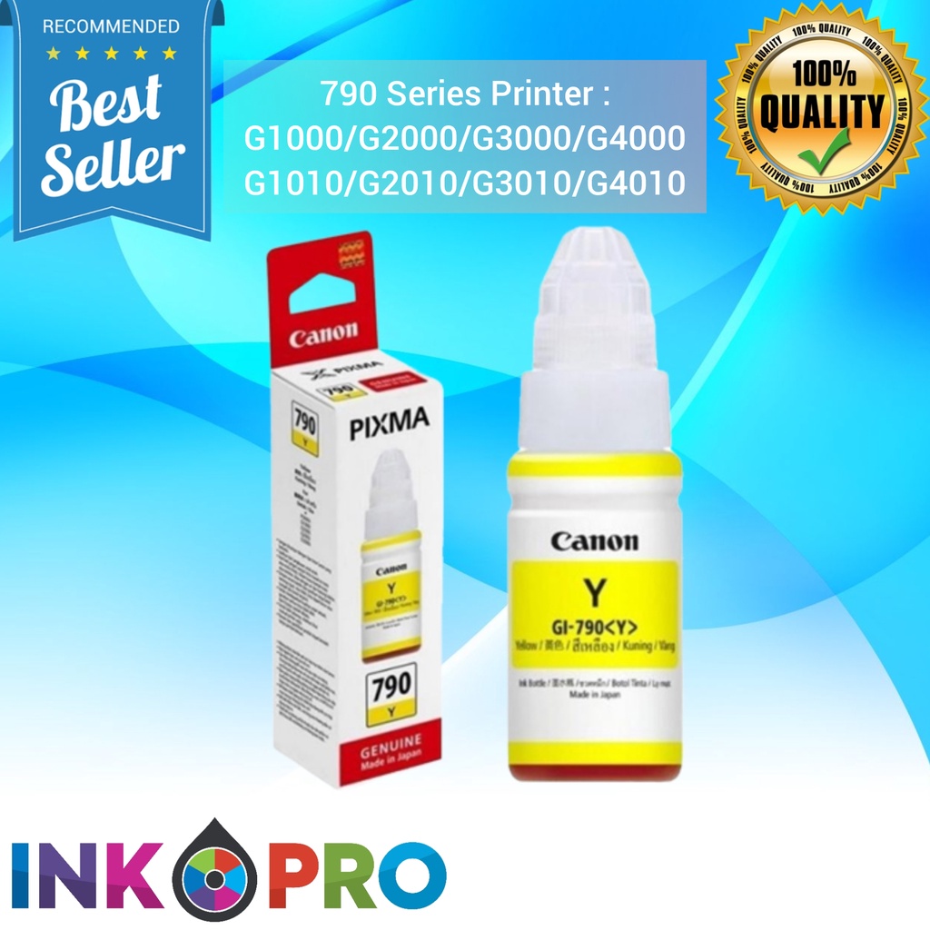 TINTA CANON GI 790 1Set PREMIUM Untuk Printer CANON G1000, G2000, G2002, G3000, G4000