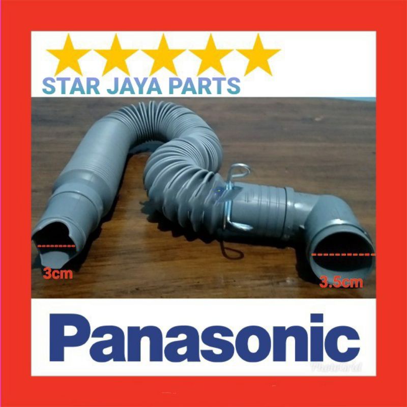 TEBAL Dan FLEKSIBEL - Drain Hose Selang Pembuangan Keluar Air Mesin Cuci Satu Tabung PANASONIC