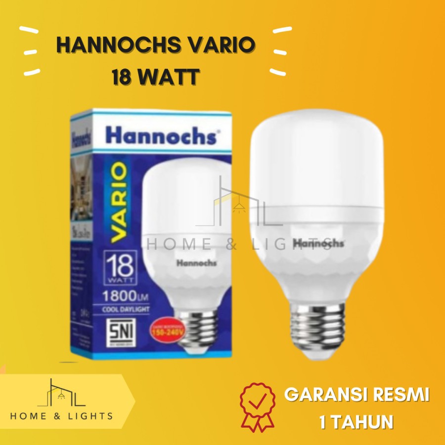 Hannochs LED Vario 6W, 12W, 18W Cool Daylight/ Putih