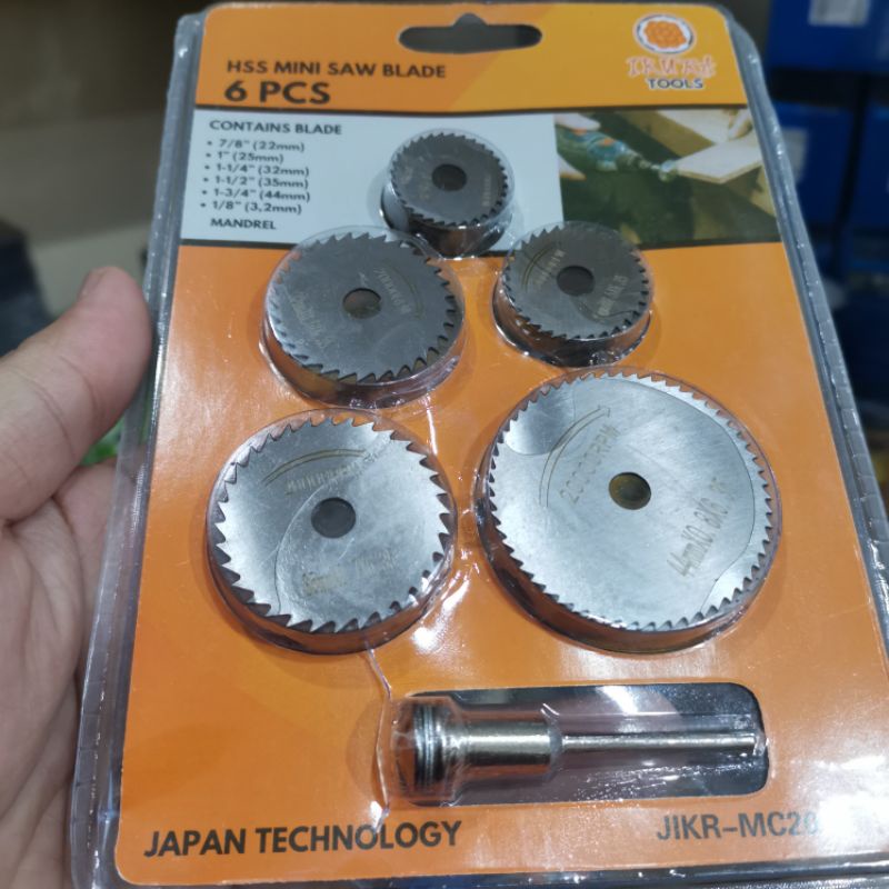 IKURA HSS MINI SAW BLADE 6 PCS MATA GERGAJI MINI GRINDER GERGAJI KAYU GERINDA MINI