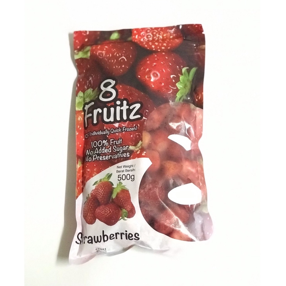 8 Fruitz IQF Strawberry Frozen 500 gr