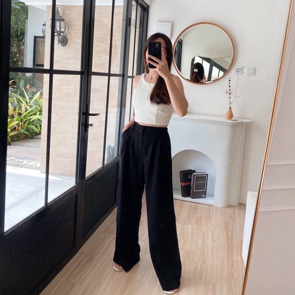 1KG MUAT 4PCS | LOOSE TROUSERS PANTS WANITA ASOKA HITS FASHION WANITA KOREAN STYLE OOTD