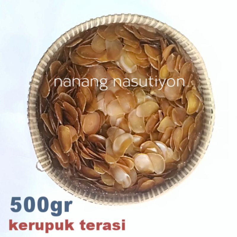 

Kerupuk krupuk terasi kecil mentah 500gram