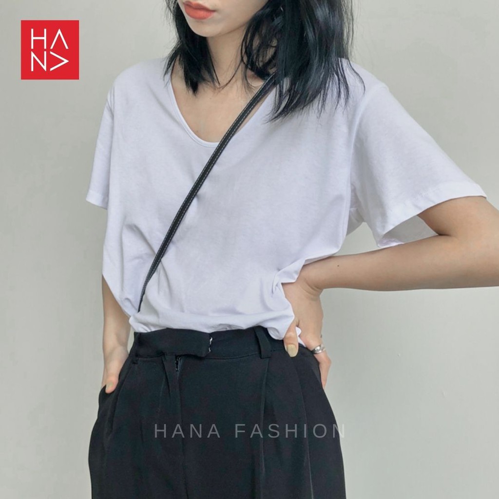 Hana Fashion - Hyeri T-shirt Wanita / Kaos Wanita Bahan Rayon / Kaos Oversized - TS263